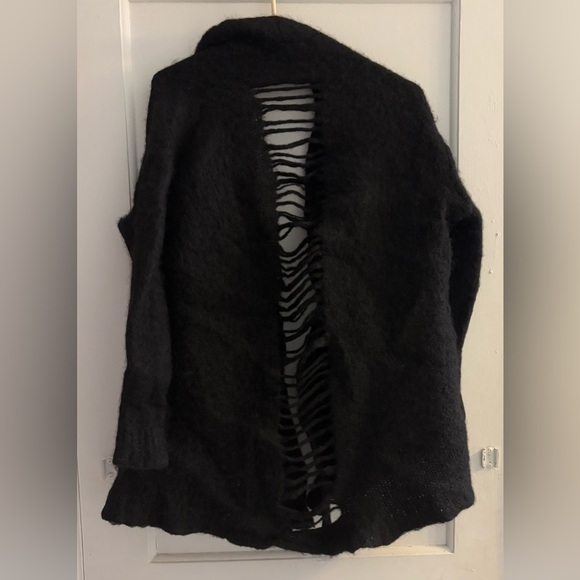 Current/Elliott Long Slack Pockets Alpaca Wool Cardigan Size 2(Medium) - Picture 2 of 4